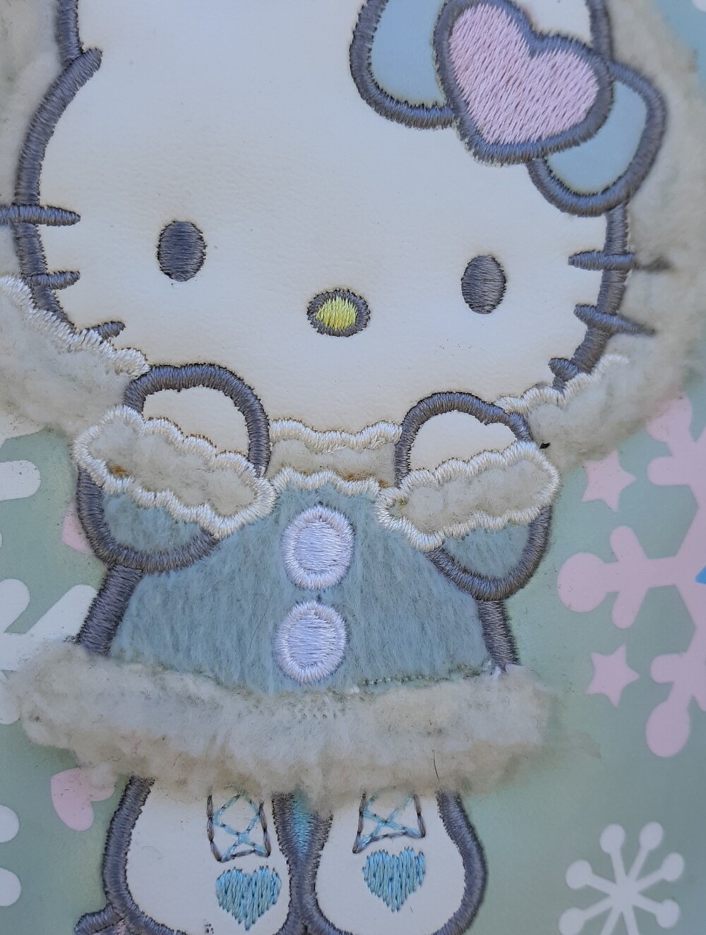 Hello Kitty Blue Ice Skating Mini Backpack Y2K Vintage Kitchy Adult Size - Picture 4 of 15